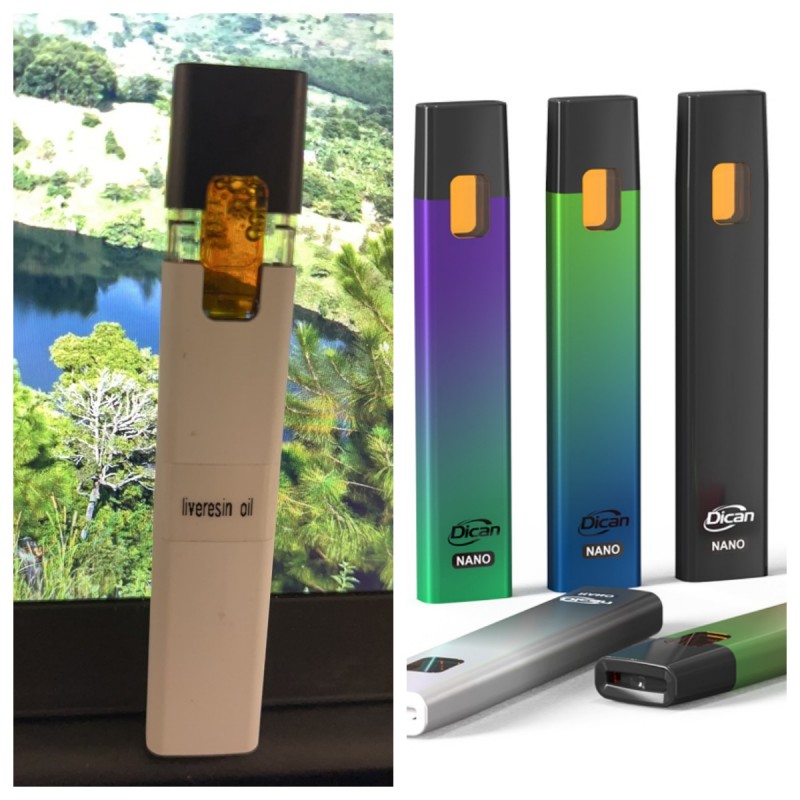 Pod per vaporizzazione di cannabis monouso in resina postless di DICAN